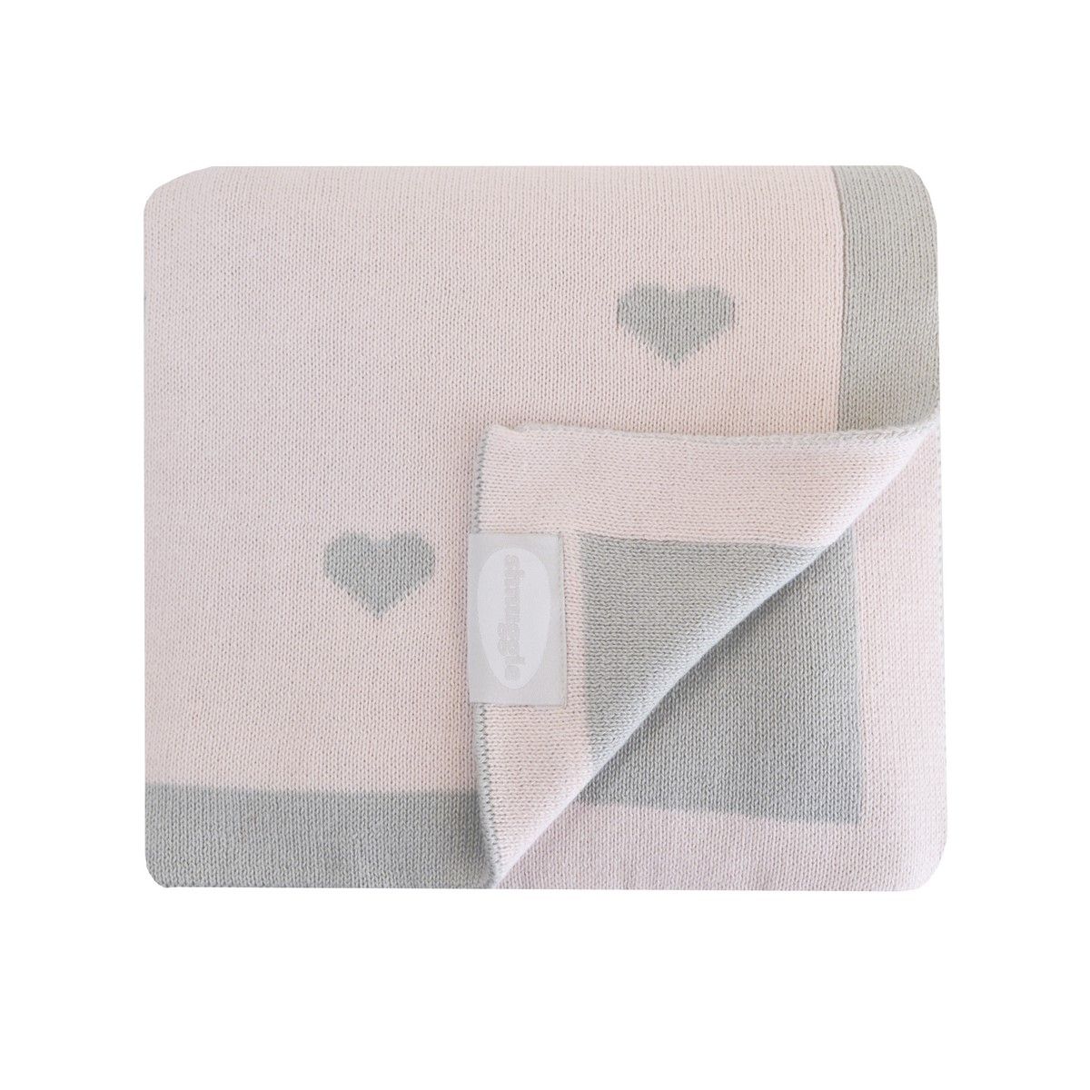 SHNUGGLE Luxusní bavlněná pletená deka růžová