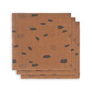 Jollein bavlněné pleny 70x70cm, Spot caramel (3ks)