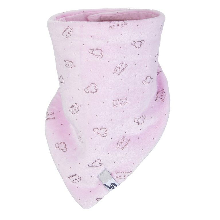 Little Angel šátek na krk NICKI OUTLAST®, růžová-zvířátka