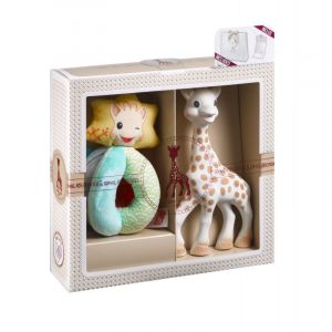 Vulli Dárkový set - žirafa Sophie + chrastítko ''Sense & Soft''