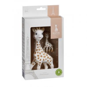 Vulli Sada hračka žirafa Sophie s přívěškem na klíče