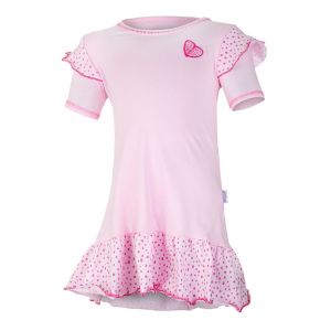 Little Angel šaty - Tunika tenká kanýr KR Outlast® - růžová baby/růžová-puntík lesk