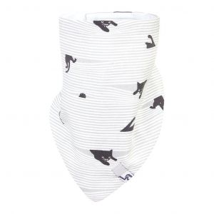 Little Angel Šátek na krk podšitý BIO Outlast® - bílá-černá kočka/bílá