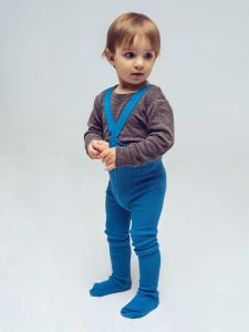 Dětské punčocháče s kšandami Francouzská Modrá